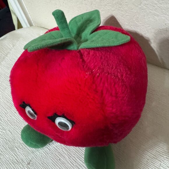 Vintage 1982 DEL MONTE Reddie Tomato Country Yumkin 8" Plush Stuffed Animal - Picture 2 of 5